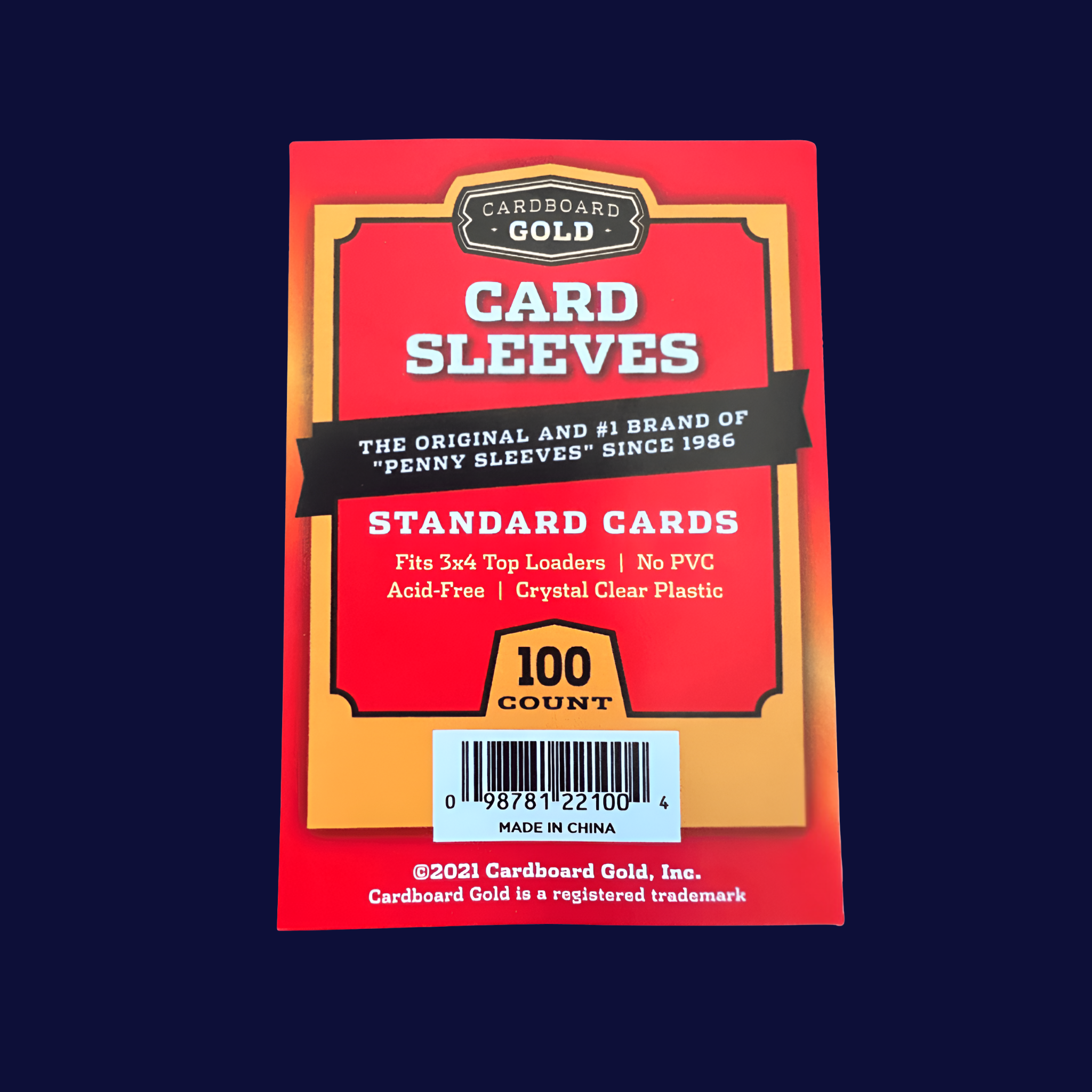 Cardboard Gold Penny Sleeves