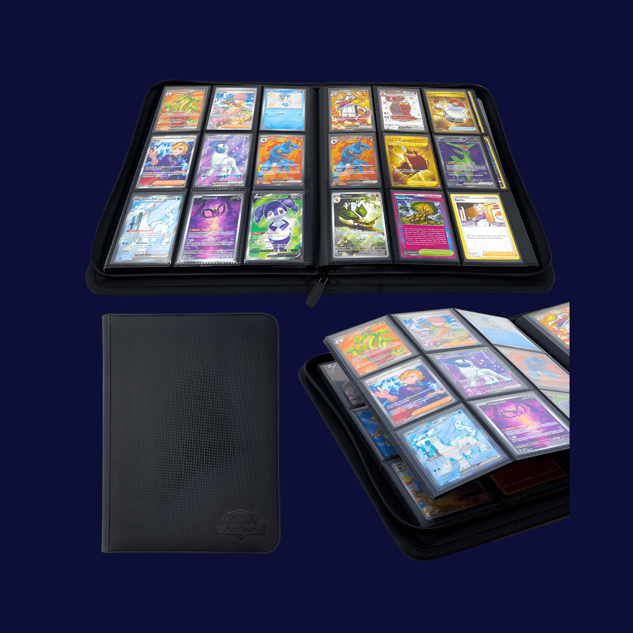 Hobby Defense Card Zip Binder - 9 Pocket